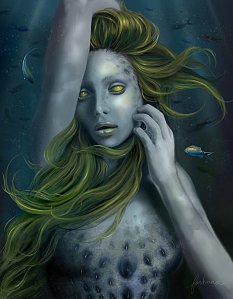 Undine by dewmanna* Digital Art / Drawings & Paintings / Fantasy©2011-2015 dewmanna